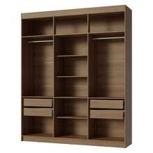 Ropero Closet Madesa Venus Con 4 Cajones 180cm Marrón - Marrón - Ver 7