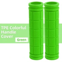 Universal Bicycle Handlebar Grips, Soft Rubber Anti-Slip Colorful Handle Covers For Fixed Gear/Mountain Bikes - Multicolor - View 10
