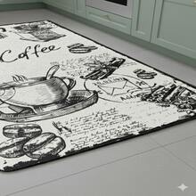 Kitchen Rug - Kitchen Runner Rug - Machine Washable, Non Slip Kitchen Mat, 60*150, 60*200, 80*200, 100*200, 120*180 Cm, Made In Türkiye - Grey - View 3