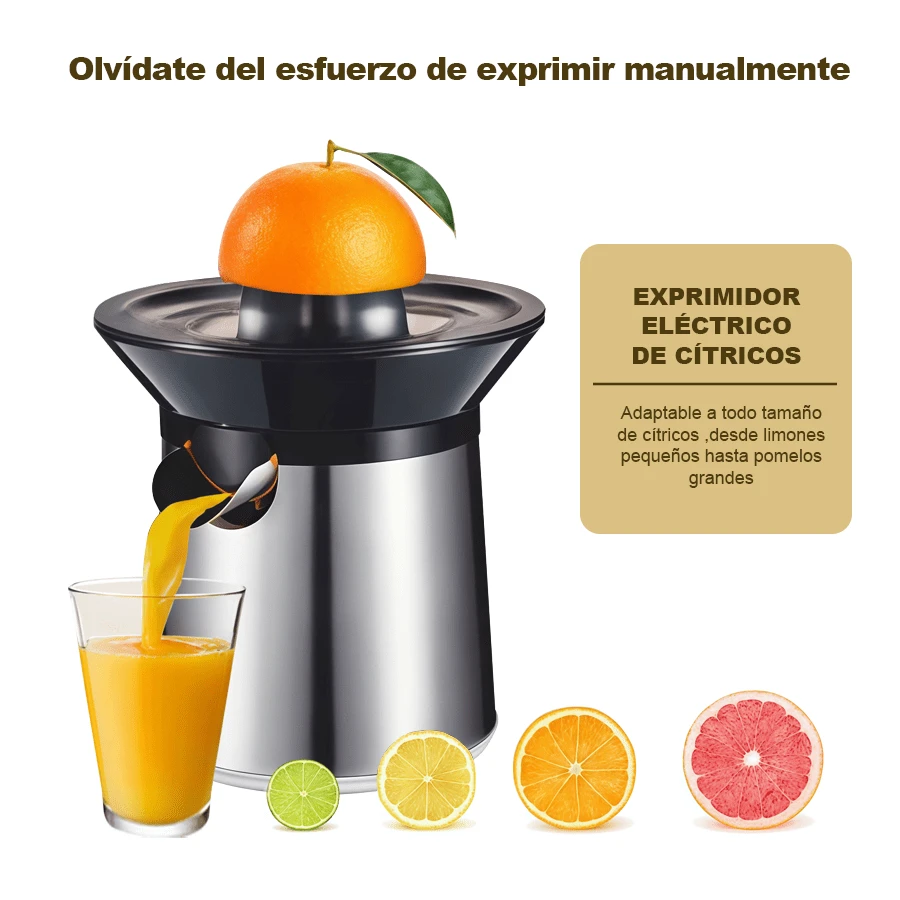 Exprimidor Eléctrico de Cítricos 300ML - Separador de Pulpa y Zumo, Sin Agua, Portátil Multifunción para Limón/Naranja, Ideal para Hogar - Tipo de Enchufe A USA (110-127V) - Ver 1