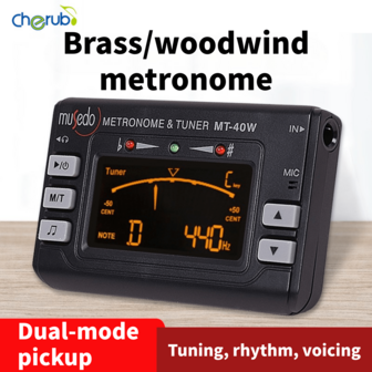 3-In-1 เครื่องตั้งจังหวะ, จูนเนอร์, เครื่องกำเนิดเสียง สำหรับเครื่องเป่าลมไม้ เช่น แซกโซโฟน, ฟลุต