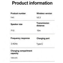 Brand New Original T75 Wireless Bluetooth 5.3 Earphones, Sports Earbuds With HiFi Sound Quality, Waterproof TWS Headphones - Multicolor - View 10