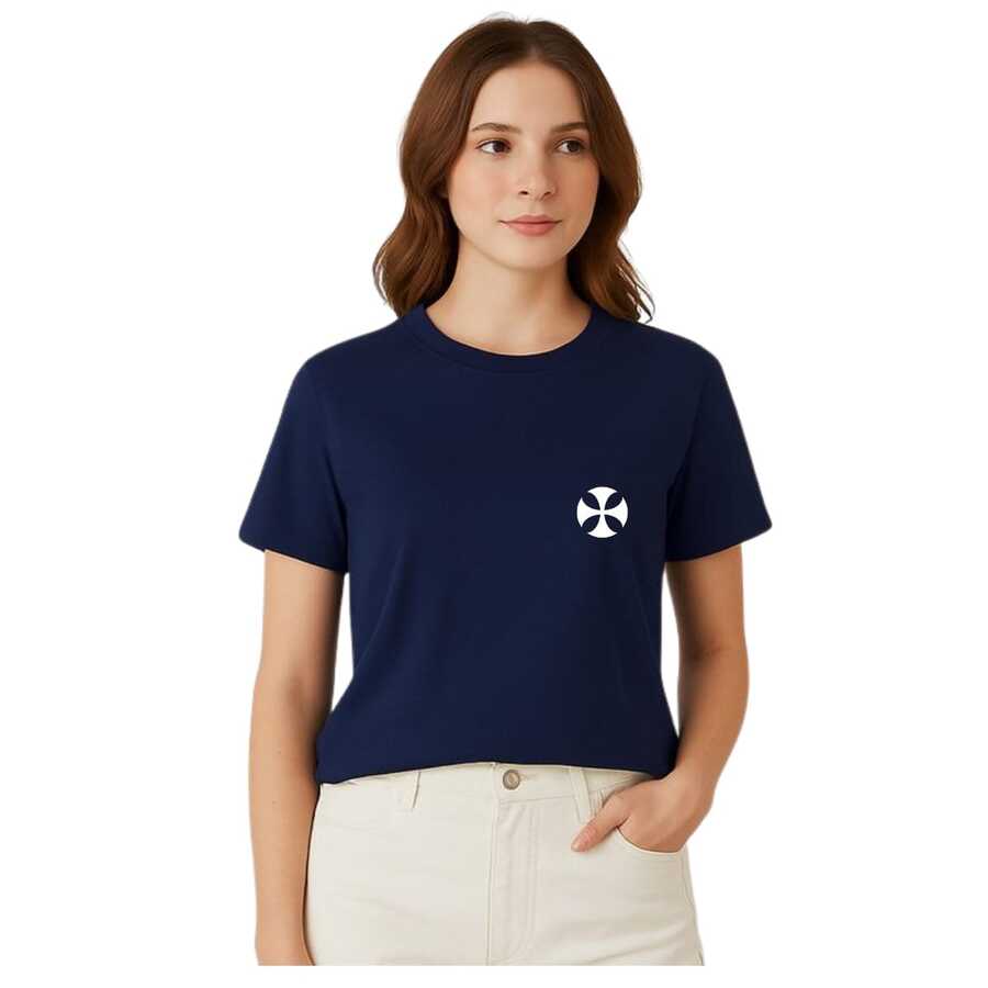 Camisa Adulto Estilosa Lançamento Streetwear Linha Premium - Azul Marinho - Visão 1