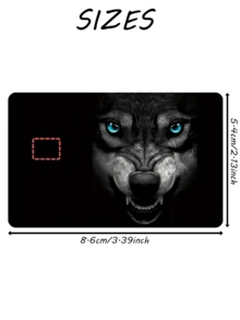 1pc Blue-Eyed Wolf Decorative Credit Card Sticker, Creative Personalized Ultra-Thin Cool PVC Fingerprint-Resistant Durable Credit Card Protective Case, High Quality, Scratch-Resistant, Suitable For Men And Women, Small Chip Cards, Bank Cards, Credit Cards, Transportation Cards, Campus Cards DIY Decoration, Back To School Supplies (Random Style Shipped) - Multicolor - View 3