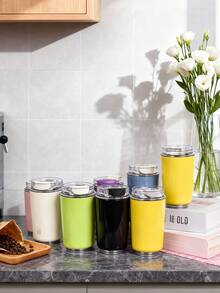 Stainless Steel Large Capacity Straight Tumbler, Coffee Cup, Insulated Mug