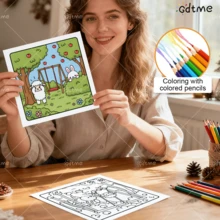 GDTME 厚纸友谊主题涂色书——舒适的绘画伴侣，展现友谊之美！适合作为小礼品袋、返校礼物、教室用品、情人节礼物、母亲节礼物、父亲节礼物、复活节礼物、新年礼物、办公用品、学习用品等。 - 197 - 查看 6