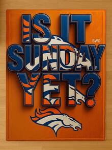 Fleece Blanket Soft Plush Throw Warm Cozy - Denver Broncos Football Team Logo Design With Is It Sunday Yet Text - For Bedroom Living Room Couch Sofa Office Nap Movie Night Gifts All Season Use Ultra Soft Lightweight But Warm Machine Washable Home Decor Throw Great Gift Idea - trắng - Xem 2