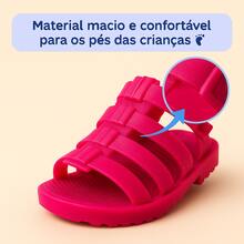Sandália Papete Baby Menina -  Confortável Sola Antiderrapante Ideal Para Caminhadas e Para os Passinhos do 17 ao 24 - PRONTA ENTREGA - Chereta Pink - Visão 5