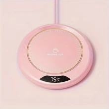 USB加热杯垫，恒温杯垫，加热器，智能饮料加热器，适用于办公室，适用于大多数杯子。秋冬季户外露营、野餐、厨房等场合必备，3档温度设置。