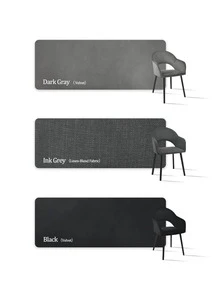 Goeurvant Modern Crescent-Back Upholstered Dining Chairs With Armrests And Solid Wood Legs For Dining Room, Living Room, Study - Set Of 2 / Set Of 4 / Set Of 6 - Dark Gray - Dark Grey - View 10