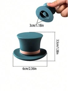 1个硅胶葡萄酒/香槟瓶塞，密封性好。适合作为派对礼品。硅胶材质。（有魔术盖款和普通款可选，请在选择时区分） - 彩色 - 查看 2