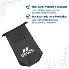 Mochila Estanque 20L – Dry Roller Bag Impermeável com Fechamento Roll-Top - Preto - Visão 5