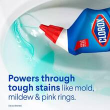 Clorox Ocean Mist Toilet Bowl Cleaner Clinging Bleach Gel Tightly Coats The Inside Of The Toilet Bowl, Is Easy To Rinse, Dissolves Stains, And Provides A Deep Clean, Helping You Keep Your Toilet Clean, Clear, And Odor-Free. - 彩色 - 查看 4