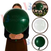 Bubble 18 Inch Kit (10 + 10 Balloons) 18 Inch Latex Party Decoration - Verde Oscuro - Ver 1