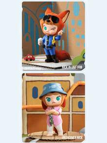 POP MART MOLLY Disney Zootopia Collaboration Series Blind Box,Resin Not Plush,MOLLY Animal Series Figure Collectible Blind Box,Zootopia Movie Cute Mini Character Collaboration Molly Figure Statue Display Blind Box,Theme Party Birthday Christmas Gift - Multicolor - View 6