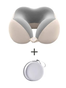 【2026新款热销】U型记忆棉颈枕，带收纳袋，便携旅行午睡枕，慢回弹颈枕，办公室午睡必备，飞机旅行颈椎枕。可拆卸机洗，提供颈部支撑——旅行必备。 - 彩色 - 查看 21