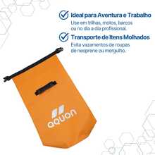 Mochila Estanque 20L – Dry Roller Bag Impermeável com Fechamento Roll-Top - Laranja - Visão 5