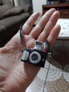 1pc Miniature Camera Dollhouse Decorative Accessories Miniature Ornaments House Garden Furniture Decoration - Black - View 5