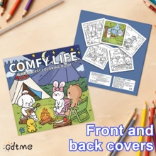 GDTME 厚纸友谊主题涂色书——舒适的绘画伴侣，展现友谊之美！适合作为小礼品袋、返校礼物、教室用品、情人节礼物、母亲节礼物、父亲节礼物、复活节礼物、新年礼物、办公用品、学习用品等。 - 197 - 查看 4