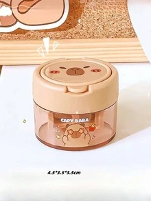 1/3/7 件装可爱水豚削笔器，奢华时尚酷炫文具，颜色随机，新颖的削笔器设计，适合生日装饰，独特设计，趣味学习用品和教师奖励礼物，酷炫柔软的教师文具，适合毕业季、开斋节、独立日和返校季（不含包装盒） - 棕色 - 查看 6