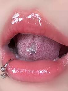 10pcs Invisible Clear Ball Heart Tongue Rings, Suitable For Students To Wear Discreetly For Daily Use - White - View 7