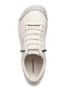 HOBIBEAR Leather Barefoot Shoes Lightweight Wide Toe Box Zero Drop Slip-On Shoes For Women - trắng - Xem 3