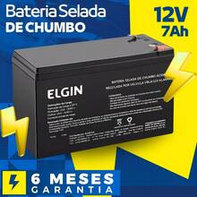 Sealed 12V 7Ah High Durability VRLA Battery Elgin Original For Electric Fence Control Panel, UPS, Security Gate, CCTV - màu đen - Xem 1