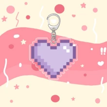 1个卡通图案钥匙扣吊坠/情侣及粉丝礼物/汽车钥匙链/包包吊坠 - 彩色 - 查看 11