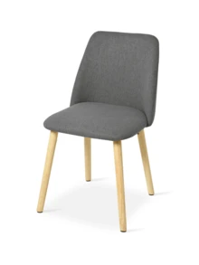 Goeurvant Silla de Comedor Ergonómica Moderna con Respaldo Curvo - Juego de 2 piezas / 4 piezas / 6 piezas - Gris - Ver 6