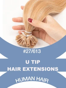 50片U型接发,100%真人Remy发,角蛋白融合,直发,自然柔顺,黑/棕/金渐变色可选,12/16/20英寸,30克/包,适合所有种族,百变发型,自然效果,渐变色发束,无需胶水,即戴即用,完美适用于假期、派对、上学、新娘造型等场合。 - 彩色 - 查看 50