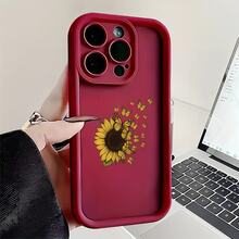 Mariposa girasolFunda estampada para teléfono, compatible con modelos como 16E/15/14/13/12/11/PRO/PLUS/PROMAX/MINI, S/A/M/NOTE, S/G/EDGE/E, Transition SPARK/HANTOM/CAMON/INFINIX, Honor 400/PLAY/X/Y, OPPO Reno/A/F, 14/Redmi/POCO/NOTE y otros. Transparente, sencilla, elegante y duradera, fabricada con material protector de TPU. Ideal para San Valentín, Halloween, Navidad y otras ocasiones festivas, ideal para uso personal o como regalo. - Negro - Ver 8