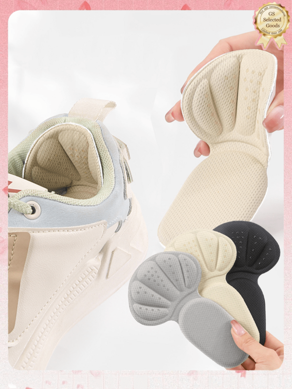 8pcs/6pcs/4pcs/2pcs Double-Layer Anti-Friction Anti-Slip Heel Grips, Soft Breathable Non-Slip Heel Pads, Large Size Can Be Trimmed, Instant Moisture Wicking, Dry & Breathable, Stable Adhesiveness, Won't Fall Off, Non-Sticky, Non-Damaging To Shoes, Lightweight, Suitable For Flats, High Heels, Low-Top Shoes, Boots