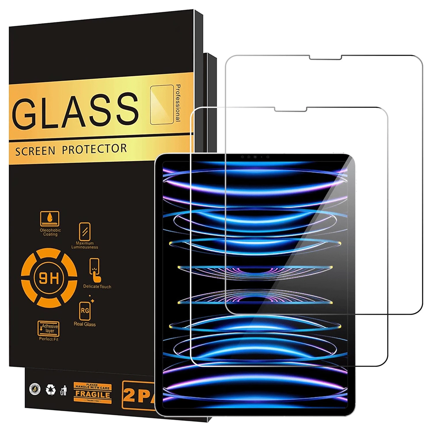 2PCS IPads Tablet Screen Protector For IPads 11th Generation 2025 A16/IPads 10th Generation 10.9inch, High Definition High Transparency, Scratch Resistant Anti-Drop, Full Screen Coverage, Fingerprint Resistant, Sensitive Touch, Tempered Glass Screen Protector Compatible With IPad 11th Generation 2025 A16/IPads 10th Generation 10.9inch/IPads Air 11 M4 M3 M2 2025 2024/IPads Pro 11 - 無色 - 查看 1