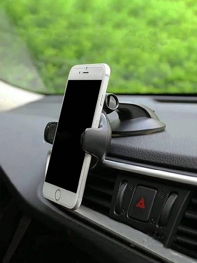 This Car Phone Holder Is Freely Rotatable, Adjustable In Both Horizontal And Vertical Orientations, And Features A Car GPS Navigation Mount. It Boasts Strong Vacuum Suction, A Suction Cup Mount, And Can Be Used On Dashboards. It's A Car Accessory, Car Supplies, And Car Interior Accessories, And Is A Hanging Phone Holder Suitable For All Compatible Phones.