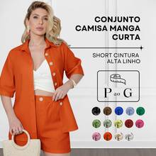 Women Two-piece Outfits - Orange - View 2