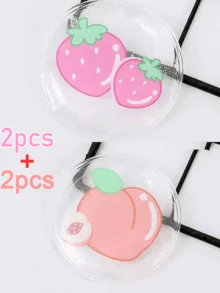 2/4pcs/Pair Gel Eye Mask, For Dark Circles And Puffy Eyes, Reusable Cute Cooling Ice Eye Pad, Under Eye Patches, Hot And Cold Eye Care Pack, Pain Relief Eye Mask And Relaxation, Used For Eye Strain, Smooth Fine Lines And Eye Recovery Surgery, A Must-Have For Travel