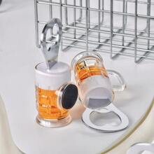 1/2/3pcs Magnetic Beer Bottle Opener Mug Shape Bottle Bar Refrigerator Stainless Steel Wine Opener Kitchen Accessories, Beer Mug With Bottle Opener Lid, Fun Beer Buddy - Acrylic Magnetic Suspension Bottle Opener With Refrigerator Magnet, Decor Cool Unique Birthday Gifts Collection, Fun Gift, And Home Decoration, Ideal For Beer Lovers, Home Bar, Parties, And Gifting, Imanes Nevera