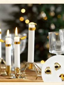 1个自动蜡烛熄灭器，可熄灭香薰蜡烛火焰。表面抛光，经久耐用。当火焰达到一定程度时，小盖子会自动落下，熄灭蜡烛火焰。适用于餐厅、卧室、酒店、生日派对、婚礼、教堂等场所。 - 彩色 - 查看 6