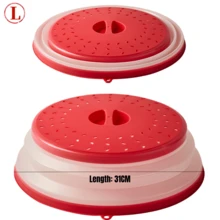 Silicone Microwave Splatter Cover, Microwave Cover For Food Fruit Drainer, Microwave Food Cover, Microwave Plate Cover, Microwave Lid, Kitchen Essentials, Dishwasher Friendly Collapsible Microwave Covers - Microwave Splatter Cover For Food, Space-Saving Design (10.5 Inch) Silicone & Plastic And Dishwasher Friendly - Food Cover - View 30