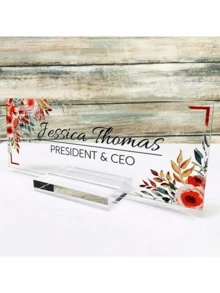 透明亚克力桌卡架，婚礼桌号亚克力卡片展示架 - 無色 - 查看 6