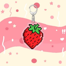 1个卡通图案钥匙扣吊坠/情侣及粉丝礼物/汽车钥匙链/包包吊坠 - 彩色 - 查看 8