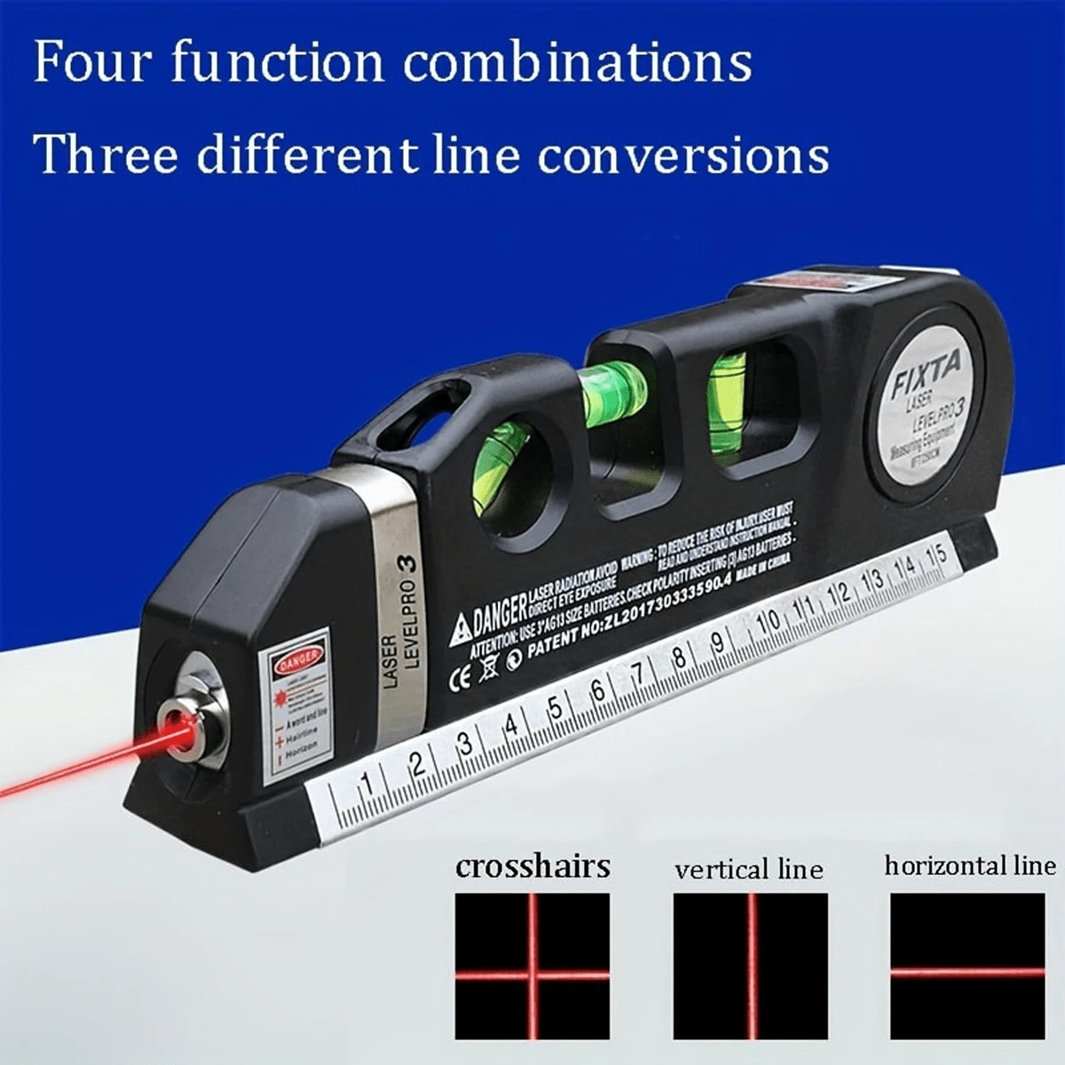 1pc Premium Laser Level Kit - Versatile Crosshair Tool With Accurate Laser Beam, Dual Metric & Imperial Tape Measure For Hassle-Free, Precise Markings On Any Job Site
