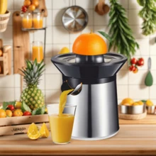 Máquina de Exprimir Zumo Eléctrica 300ML - Separador de Pulpa, Sin Agua, Portátil Multifunción para Cítricos (Limón/Naranja) Hogar - Tipo de Enchufe A USA (110-127V) - Ver 7