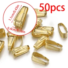 50Pcs Stainless Steel Lobster Clasp Smooth Pattern Embossed Pendant Clip Connector Suitable For DIY Handmade Necklace Jewelry Accessories - H2462 - View 16