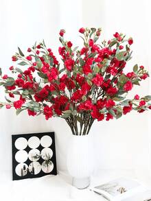 1/2/3pcs Artificial Camellia Flowers, 90cm Fake Rose Flowers, Suitable For Wall, Living Room, Bedroom, Wedding, Party Decoration, Tabletop Decor. Home, Desktop, Kitchen, Wedding, Dining Table, Center Piece, Office, Garden, Outdoor, House, Yard Decoration, Suitable For Spring, Summer, Autumn, Winter. - Red - View 5