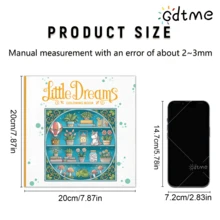 GDTME 魔法梦境涂色书：适合感恩节、新年、生日、开学季等各种场合，可作为礼物送给家人、朋友、爱人和青少年。内页采用厚实的珠光纸，尺寸为7.9x7.9英寸。也是母亲节和父亲节的绝佳礼物。 - 小夢想 - 查看 8