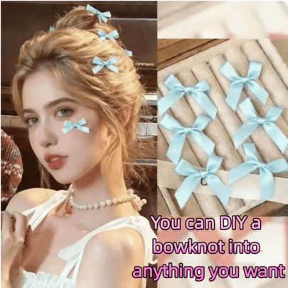 50pcs/Pack Colorful Small Bow Tie - Versatile Use, Suitable For Various Occasions. You Can Wear It As A Hair Clip. You Can Also Stick The Bow Tie On Your Face. You Can Also DIY It Into Anything You Want.