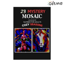 GDTME 24 Mindful Coloring Pages: A Double-Sided Adult Relaxation And Mindfulness Coloring Book - Digital Coloring Guide - Mandalas, Geometrics, Abstracts And Cute Patterns, 8.26x11.69 Inches, Suitable For Mother's Day And Father's Day - Mysterious Mosaic 2 - View 22
