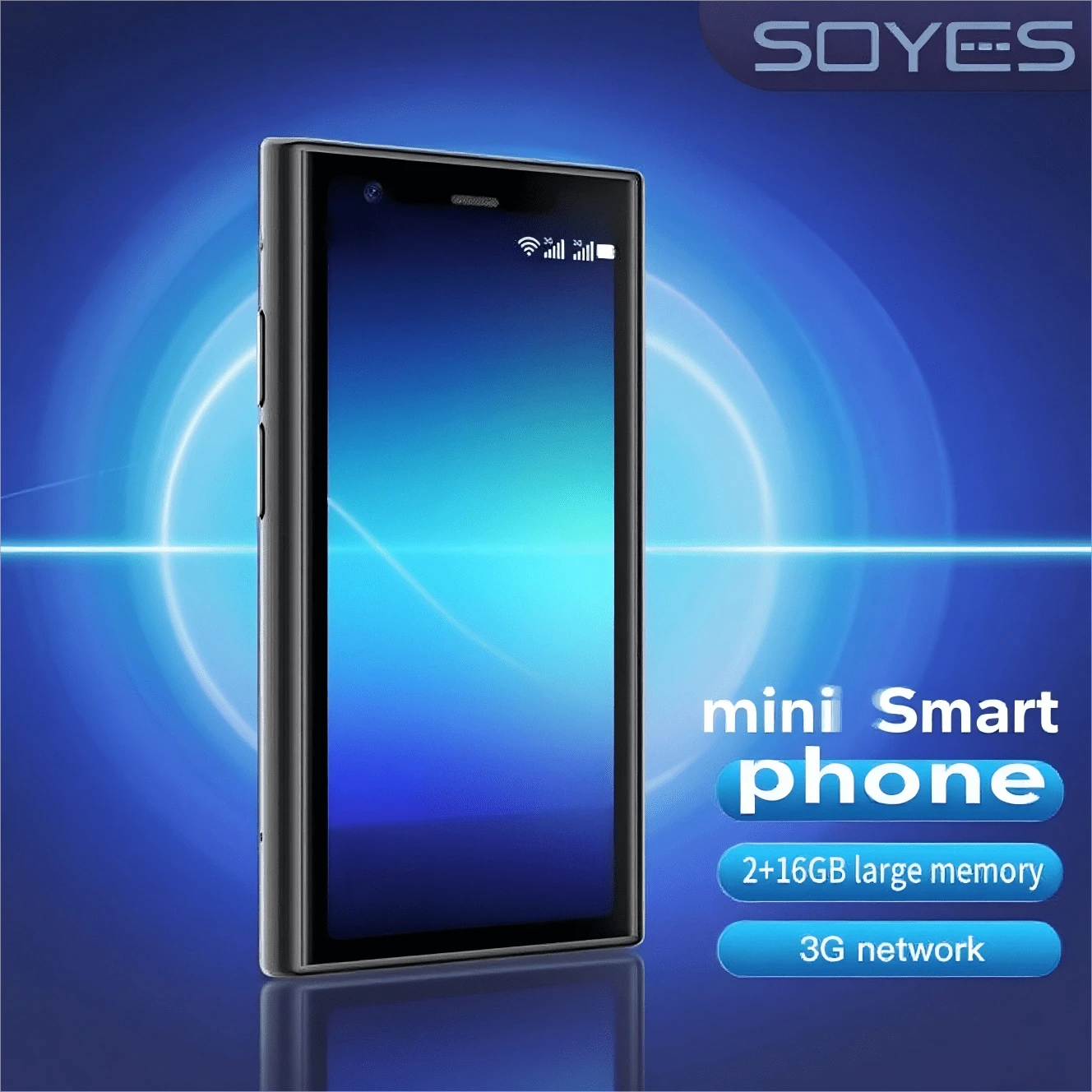 SOYES This Compact Smartphone Features 3G Connectivity, A 3-Inch Display, Wi-Fi And GPS, 2GB RAM + 16GB Storage, And Dual SIM Card Slots. This Mini Phone Makes An Ideal Birthday Gift Or Holiday Travel Companion, And Is The Perfect Present For Friends. - 粉色 - 查看 1