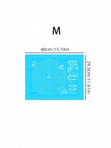 Silicone Baking Mat For Cookie Dough Cake Baking Essential Baking Tool Non-Stick Kneading Mat Easy To Clean Convenient Cleaning Suitable For Dough Pizza And Cakes Durable Double-Sided Industrial Kitchen Tool For Chinese Pastrie Great For Christmas Easter Thanksgiving